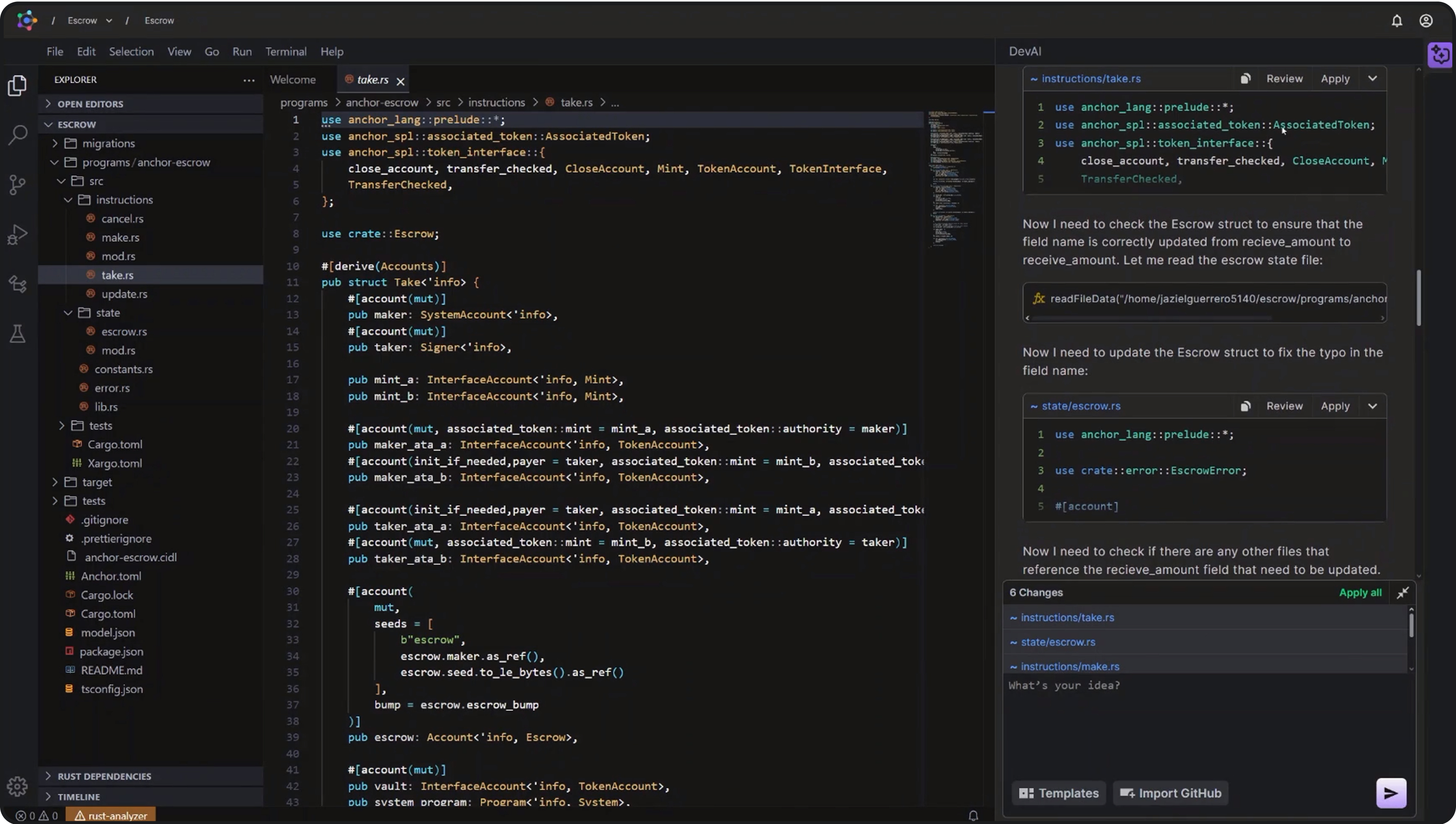 Solana AI Platform Screenshot